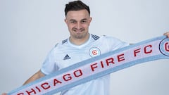 Xherdan Shaqiri se dijo feliz por fichar con Chicago Fire, club con el que quiere ganar t&iacute;tulos