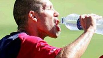 <b>CONTENTO. </B>Simeone ha destacado el buen comienzo del equipo.