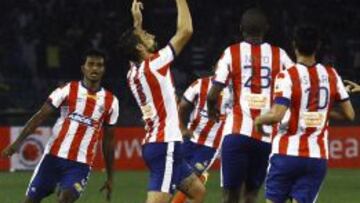 Borja Fernandez celebra su gol.