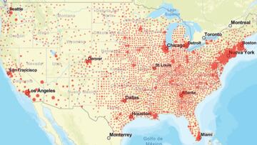 Estados Unidos est&aacute; cada vez m&aacute;s cerca del mill&oacute;n y medio de contagios y las 90,000 muertes causadas por la pandemia de coronavirus.