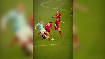 Así fue la terrible entrada que sufrió Haaland en el partido ante Armenia