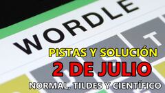 Wordle en español, científico y tildes para el reto de hoy 2 de julio: pistas y solución