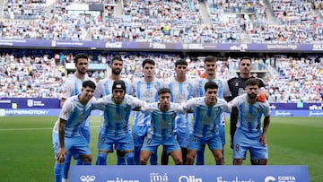 El once del M¨¢laga ante el Granada.