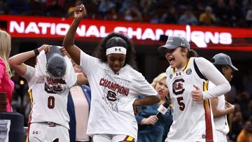 Freshman Tessa Johnson led the team with 19 points in SC's NCAA title win over Iowa and gave credit to coach Dawn Staley for the "unselfish" mentality.