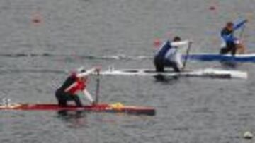 Alfonso (Sete) Benavides, en primer término, durante el selectivo de C1 200.