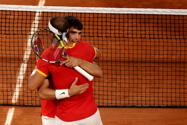 Rafa Nadal se despide de los Juegos Olímpicos tras caer en el dobles con Carlos Alcaraz frente a Rajeev Ram y Austin Krajicek.