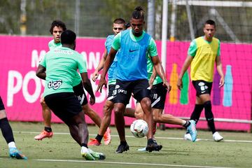 Imágenes del entrenamiento de Atlético Nacional previo al clásico con Independiente Medellín.