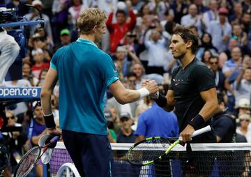 Rafa Nadal ganó a Kevin Anderson por 6-3, 6-3 y 6-4.