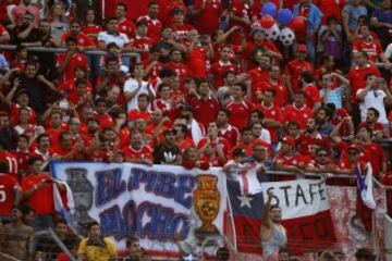 Color y belleza en la previa del duelo Argentina-Chile