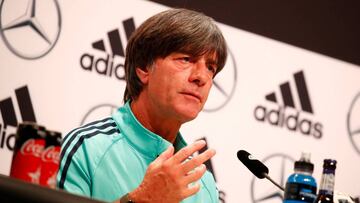Soccer Football - World Cup - Germany Press Conference - Vatutinki CSKA Sports Center, Moscow, Russia - June 13, 2018   Germany coach Joachim Low during the press conference   REUTERS/Axel Schmidt