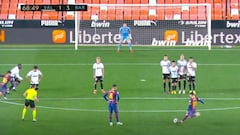 El magistral tiro libre de Lionel Messi y su furiosa celebración