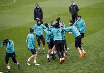 El Madrid entrena con todo esperando al Girona