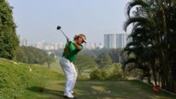 Miguel Ángel Jiménez en su recorrido del sábado.