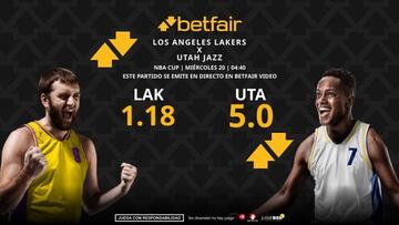 Los Angeles Lakers vs. Utah Jazz: horario, dónde ver, pronósticos, estadísticas y clasificación