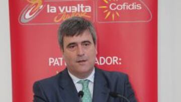 Miguel Cardenal durante la presentación de la Vuelta a España Junior 2014.