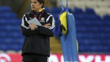 El entrenador de la selección galesa, Chris Coleman.