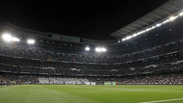 El Bernab&eacute;u durante el Real Madrid-Legan&eacute;s.