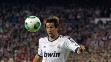 Coentrao, en la final de Copa.