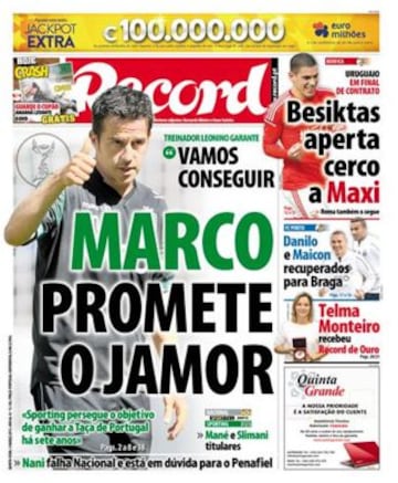 Portadas de la prensa deportiva