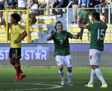 Colombia sink Bolivia with injury time strike