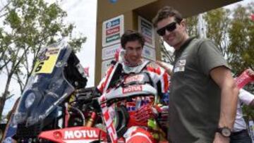 Barreda junto a Coma en la salida del prólogo.