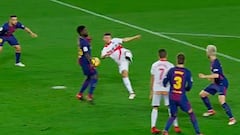 El Alavés se quejó de una patada de Suárez y una mano de Umtiti