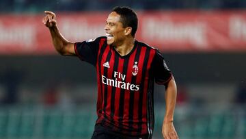 Carlos Bacca, delantero del Milan.