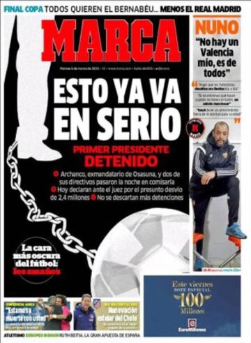 Portadas de la prensa deportiva