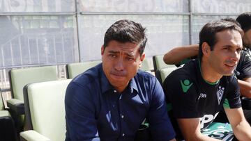 Futbol, Santiago Wanderers vs Santiago Morning
 Quinta fecha, campeonato nacional primera B 2018
 El entrenador de Santiago Wanderers Nicolas Cordova toma su lugar previo al partido de primera B contra Santiago Wanderers disputado en el estadio Elias Figu