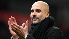 Guardiola thanks "unique" City staff in celebration speech