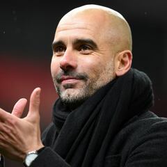Guardiola thanks "unique" City staff in celebration speech