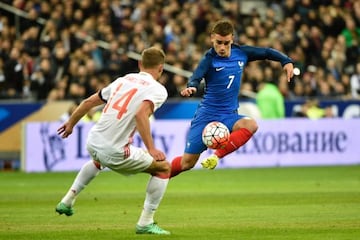 Griezmann con la selección francesa.