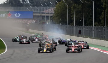 Salida del GP de M¨¦xico de F1 2024.