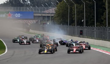 Salida del GP de México de F1 2024.