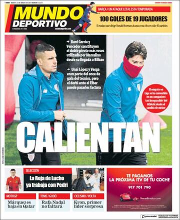 "El Madrid es un equipo fantástico"... las portadas deportivas de hoy
