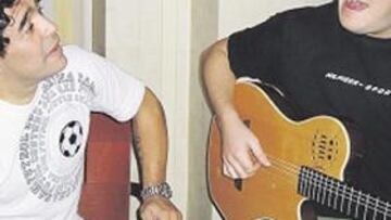 <b>PARA CLAUDIA. </b>Lucas dedicó una canción a la ex mujer de Diego.