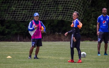 Los dirigidos por Jorge Luis Pinto realizaron su último entrenamiento en Bogotá pensando en el clásico contra Nacional.