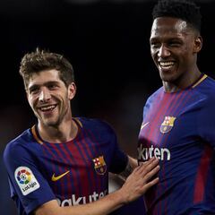 Mina:"Es una alegría inmensa debutar en el Barcelona"