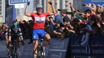 Marcel Kittel celebra su victoria.