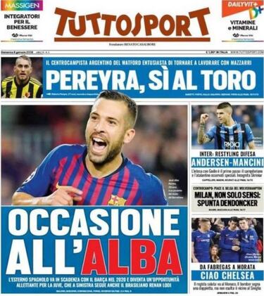 La Juventus, pendiente de la renovación de Jordi Alba