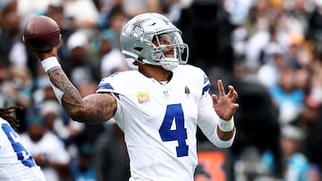 The Cowboys quarterback now ranks second in franchise history and is closing in on Tony Romo’s passing yards record.