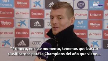 Kroos: Real Madrid must focus on making Champions League spots