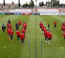 El Atlético prepara el partido ante el Málaga sin Cebolla