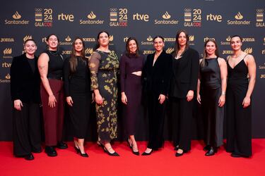 La selección española femenina de waterpolo.