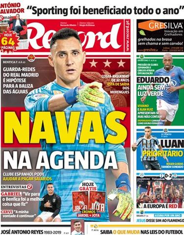 El Benfica quiere a Keylor y que el Madrid pague parte de la ficha