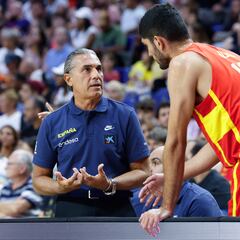 Scariolo: “Aldama ha estado menos bien en defensa, pero ya llegará”