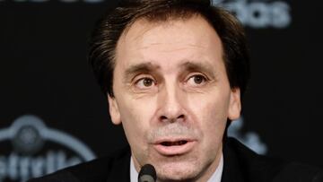 Felipe Miñambres compareció ante la Prensa en la presentación de Murillo.