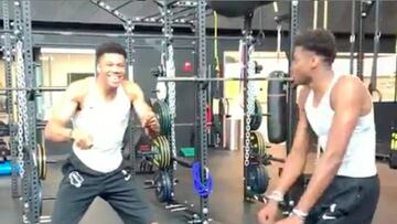 El extraño baile de los Antetokounmpo que ha sorprendido a sus seguidores.
