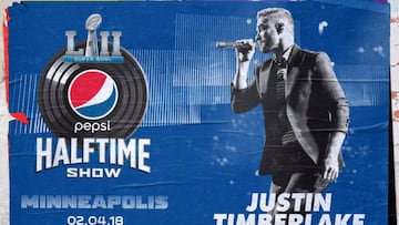 Justin Timberlake cantará en el medio tiempo de Super Bowl