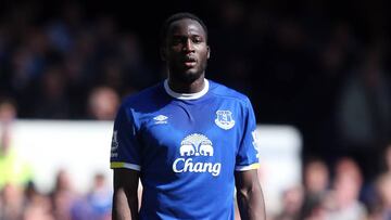 Lukaku, durante un partido con el Everton.